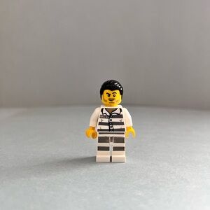 Lego City Jail Prisoner Minifigure